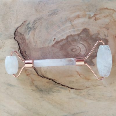 Rolo Massageador Facial Pedra Quartzo