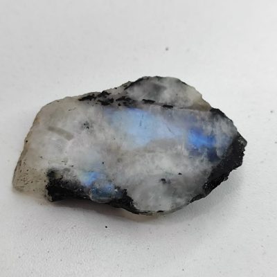 Pedra Da Lua Bruta Natural Qualidade Extra 25g Branco E Preto